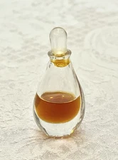 Vintage Halston 1/8 Fl Oz Pure Perfume Elsa Peretti Mini Splash Bottle 1970s