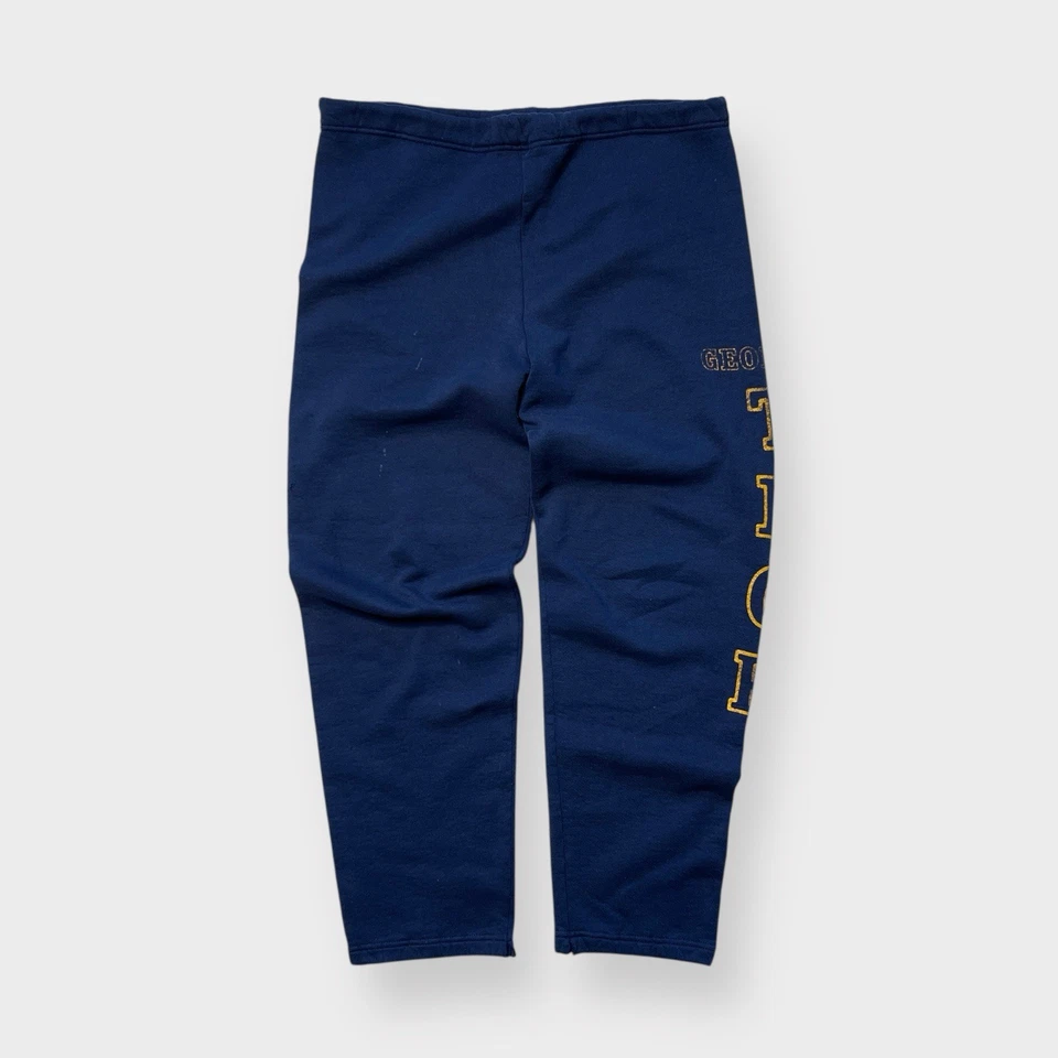 De Colección Años 80 Russell Athletic Georgia Tech Chaquetas Amarillas Pantalones Sudaderas, Universidad EE. UU. L Foto 2 de 4