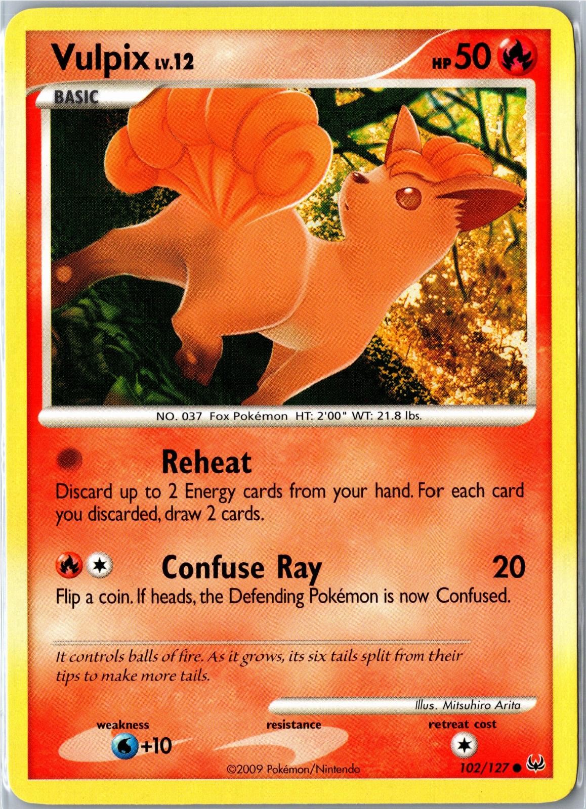Vulpix Platinum 102/127 2009 Common Lightly Played