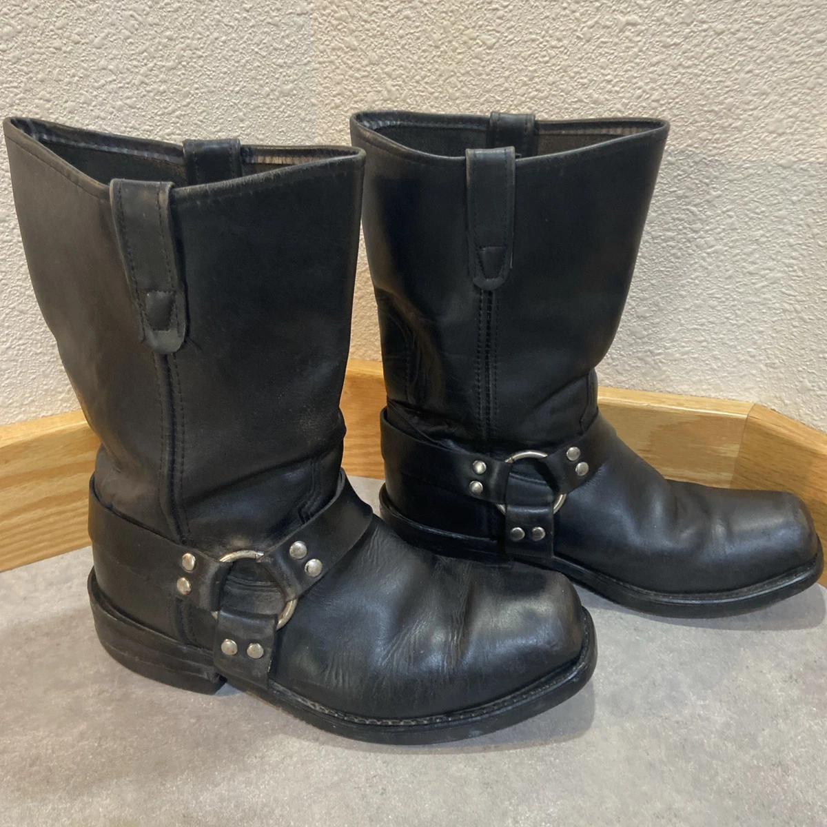 Double-H Boots with Upper Leather Biker Boots for Men for  display picture 2