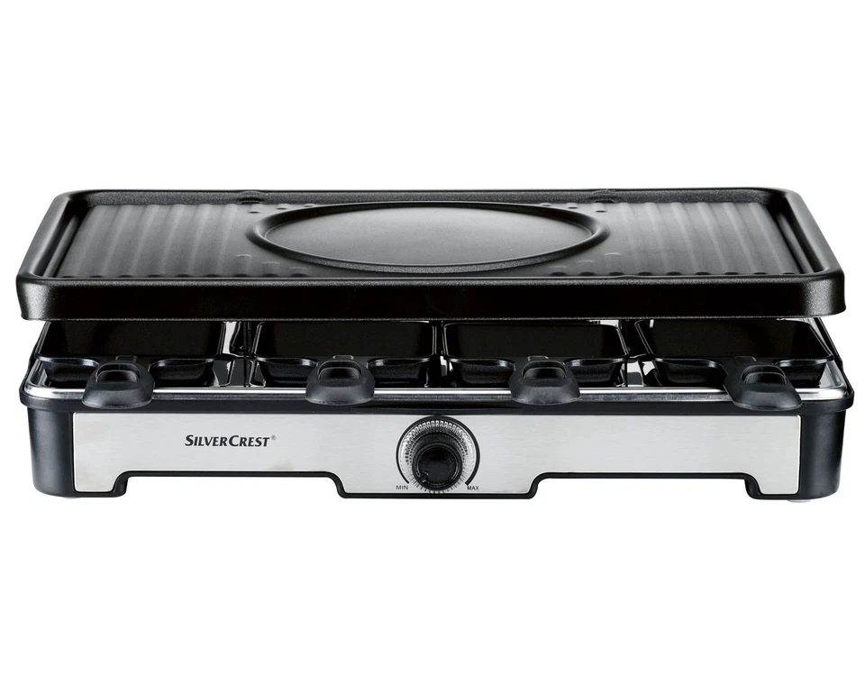 Silvercrest Raclette Grillplatte Raclettegrill Kleingrill Grill SRGF 1400 A2