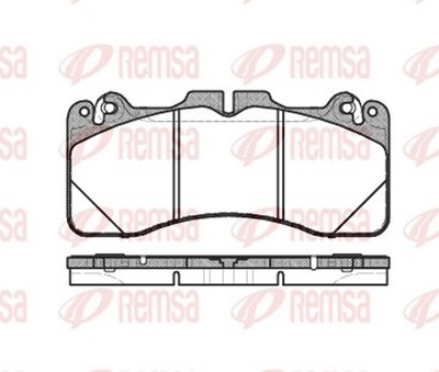 REMSA Bremsbelagsatz Scheibenbremse 1425.10 für LEXUS LS 460 USF40 USF41 AWD