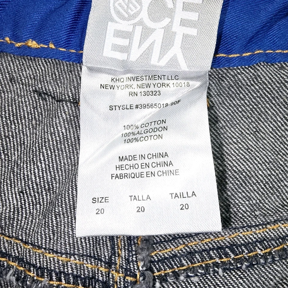 Enyce Jeans Size 20 Baggy Hip Hop Grunge Wide Leg Dark Wash Denim Y2K 29x32 - Image 4 of 4