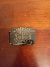 2007 Hasbro Transformers Decepticon Metal Belt Buckle 2007  Used Some Wear