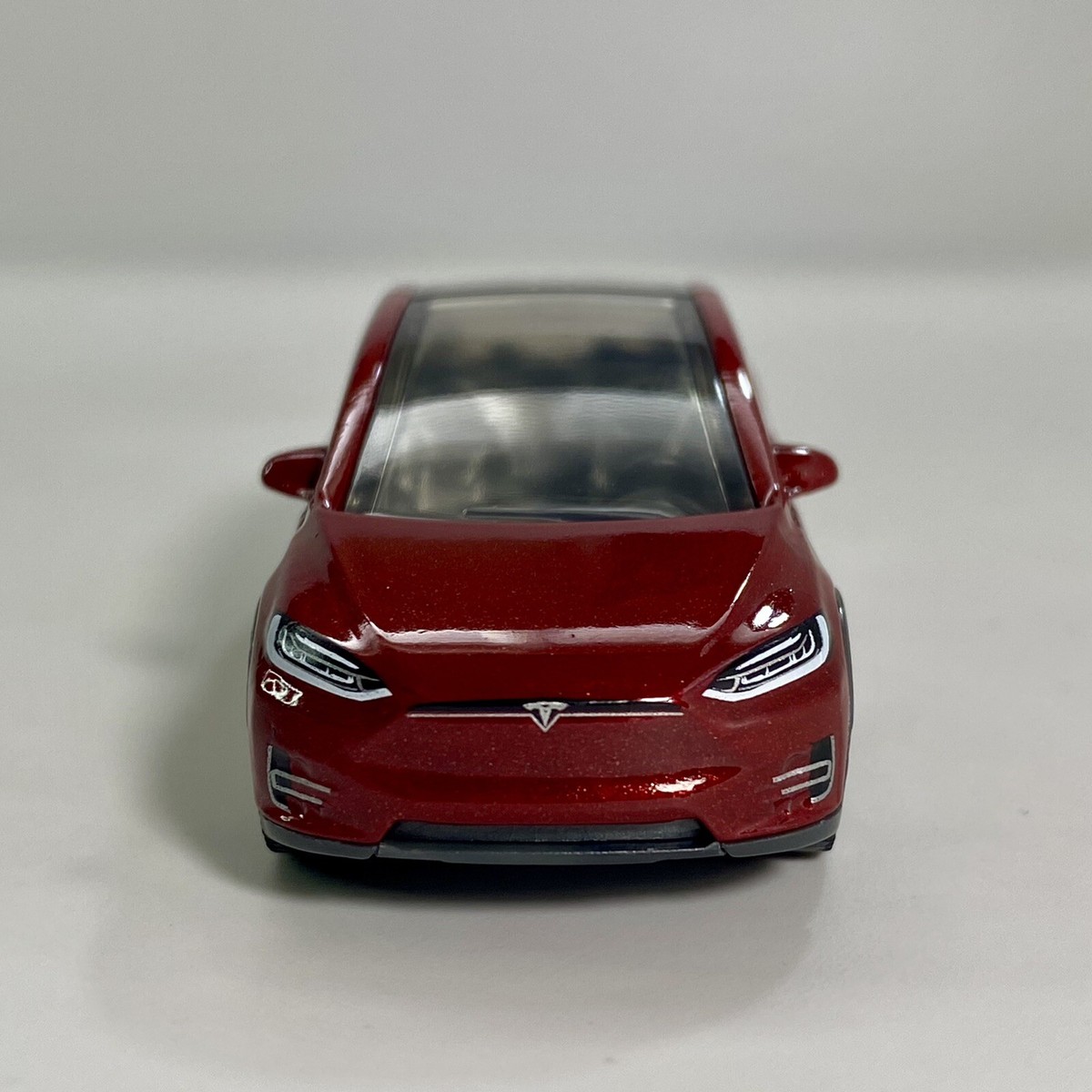 Tesla Model X Red 1:64 Scale Diecast Diorama Model Car #18