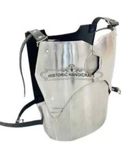 Medieval Steel Mandalorian Chest Armor Jacket Cosplay Silver Costume Halloween