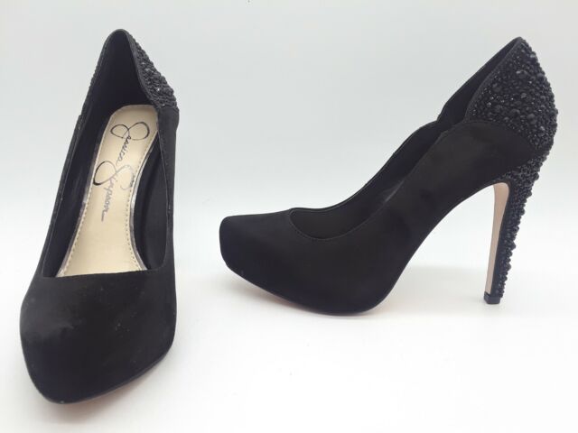 Jessica Simpson Womens Pehyton Black Evening Heels 5 5 Medium B M Bhfo 07 For Sale Online Ebay