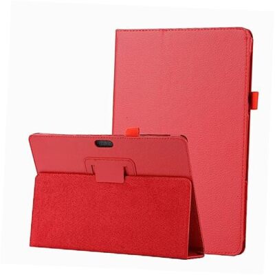 for Microsoft Surface 3 1645 1657 Tablet Smart Cover, Ultra Slim Folio Li-Red