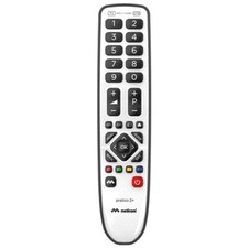 Meliconi Telecomando tv ( Universale ) GUMBODY Pratico 2+ Silver e Black 806170