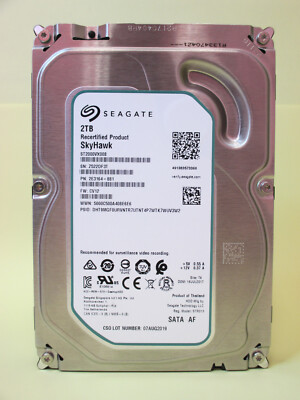 Seagate ST2000VX008 interne 3,5'' Sata Festplatte 2TB - SkyHawk Serie
