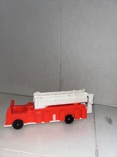 Vintage Fisher Price Little People Fire Truck Firetruck with Big Ladder 
