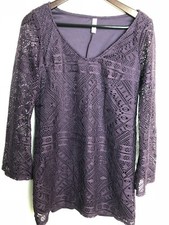 Xhilaration Womens Dress Purple Knit Small Petite