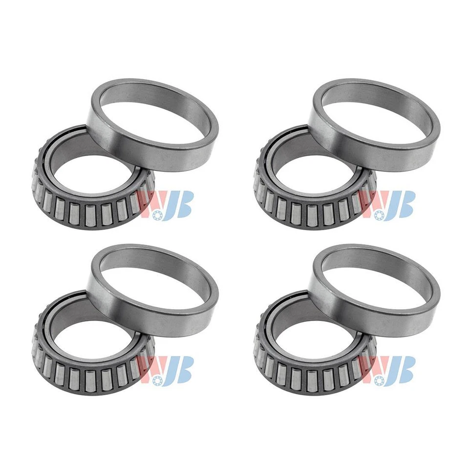 4x WJB Front Inner Front Outer Wheel Bearing and Race Set For Ford 1990 1997 - Image 2 of 3