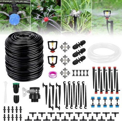 40M+3M Automatic Drip Irrigation System Kit Plant Self Watering Garden Hose Kit