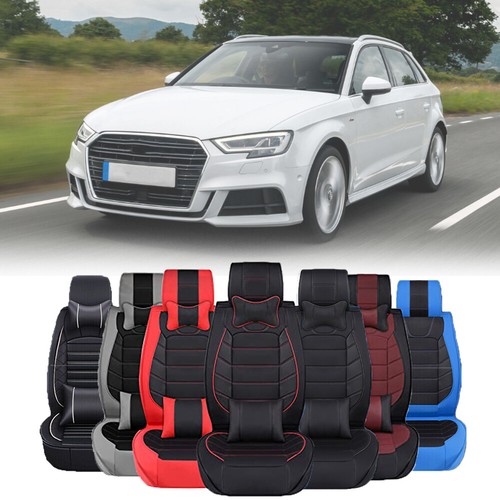 Deluxe PU Leather Car Seats Covers 2/5Seat Cushion For Audi A3 A4 A5 A6 Q5 Q7 eBay