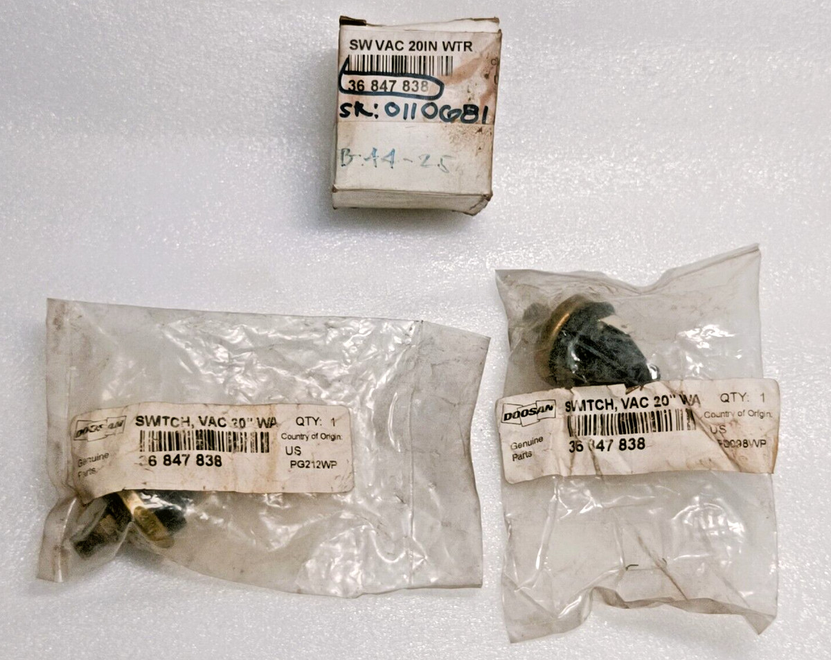 36847838 DOOSAN / INGERSOLL RAND SWITCH VAC 20 