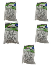  QTY 250 5 Bags of 50 Pride Golf Tees 600002, 3-1/4", White, Wood