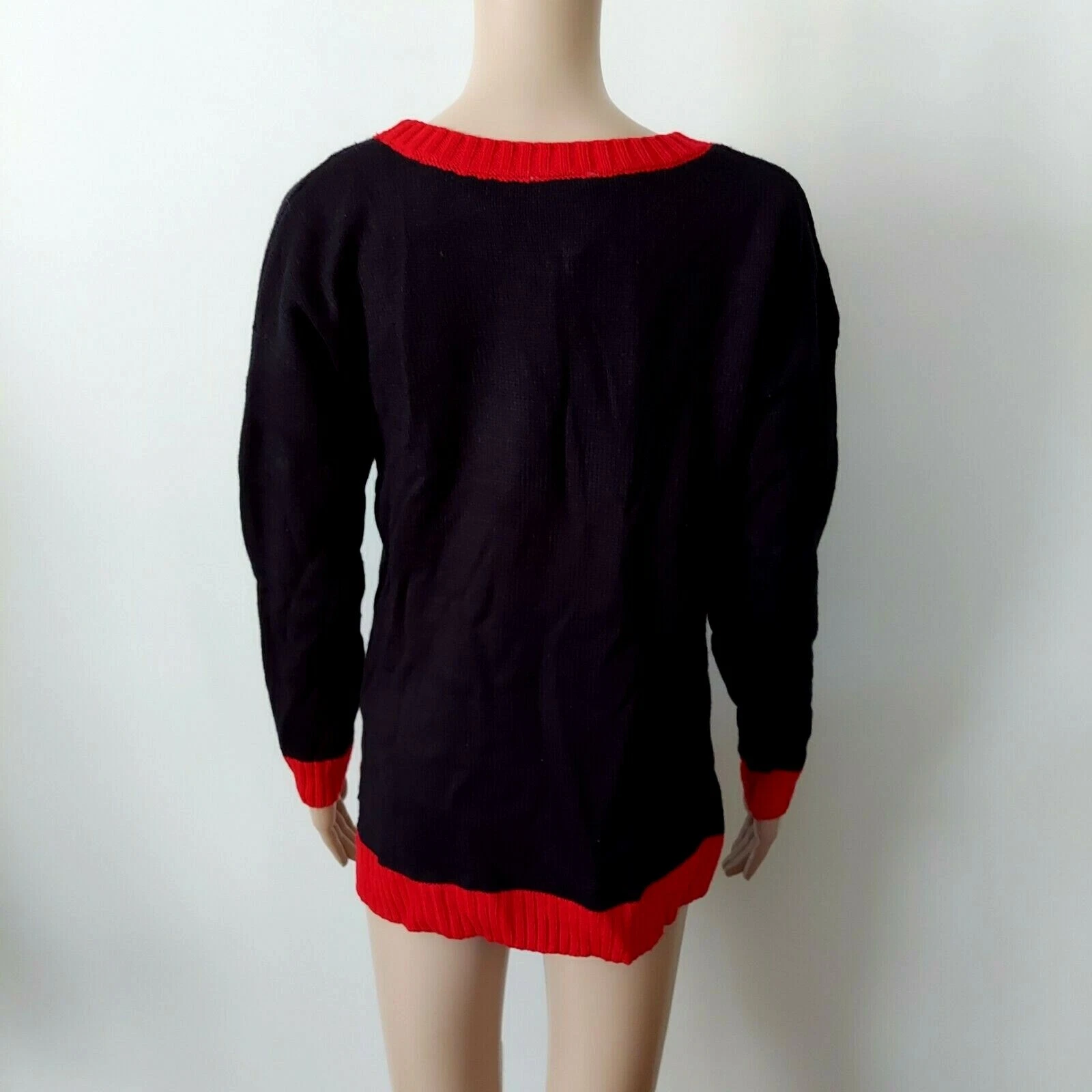 New York Laundry Womens Sweater Size Medium Rhinestone Snowman Ugly Christmas