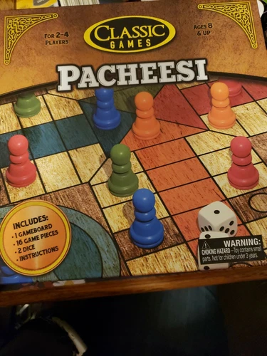 Classic Games Pacheesi 2 to 4 Players Ages 8 Game Fun