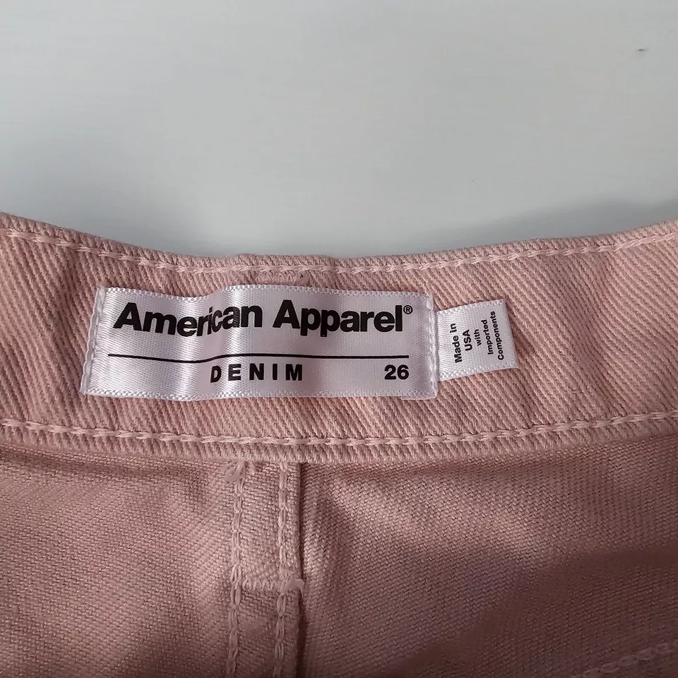 Pantalones cortos de mezclilla American Apparel rosa rubor talla 26 Foto 4 de 4