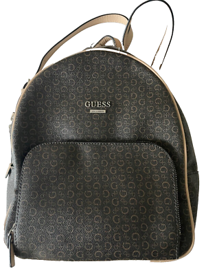 Guess Maleek Faux Leather Logo Backpack Multicolor Silver | eBay display picture 1