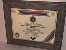 U.N. SUPPORT MISSION IN HAITI COMMEMORATIVE MEDAL CERTIFICATE ~ Type 1