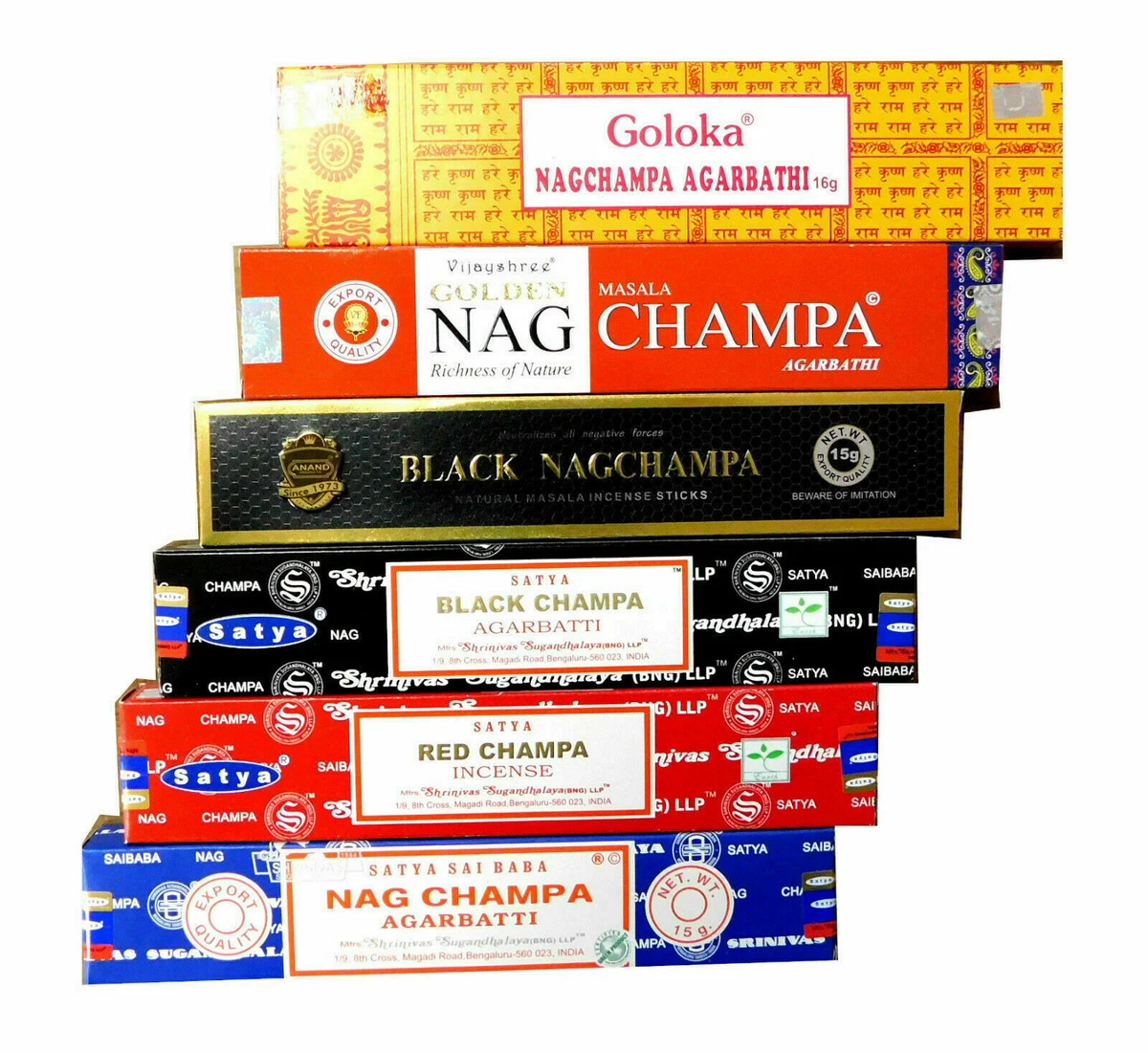 Räucherstäbchen Agarbatti Set Satya Nag Champa / Super Hit Mix
