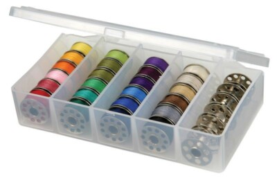 ArtBin Bobbin and Small Supply Organization Box Clear Made in the USA