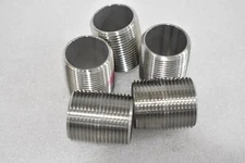 SMITH-COOPER S8344N10 SIZE: 1xCL  S40 WELDED STAINLESS PIPE NIPPLE (LOT OF 5)