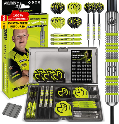 Michael Van Gerwen Mvg Gift Sets - 50 Piece Darts Set with 4 Sets of Shafts