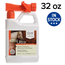 UltraCruz Equine Foaming Horse Shampoo with Travel Applicator, 32 oz