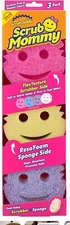 Scrub Daddy Scrub Dish Scrubber + Non-Scratch Cleaning Sponges Kitchen 3 Count