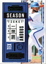 2020 Panini Contenders Elvis Andrus Texas Rangers #4 Green