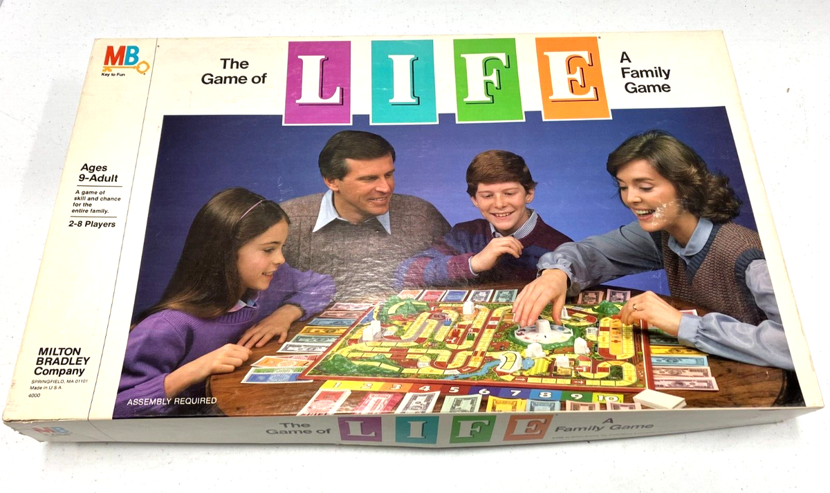 The Game of Life Board Game by Milton Bradley -1985 Edition