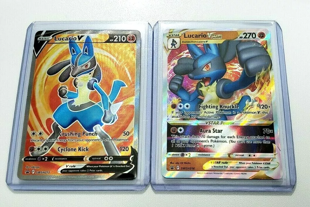 Original - Carta Pokémon Lucário vstar brilhante copag em Promoção na  Americanas