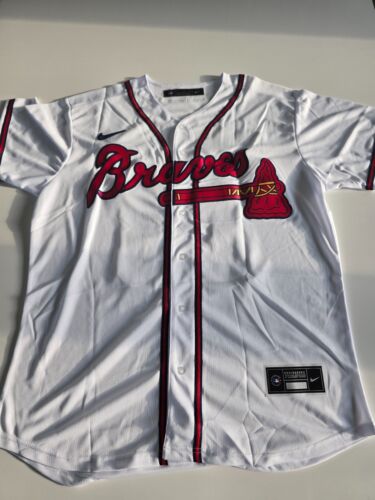 Camiseta deportiva para hombre Ronald Acuña #13 Atlanta Braves Home blanca grande - Imagen 1 de 6