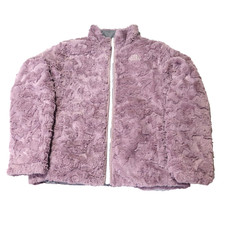 The North Face Reversible Puffer Sherpa Jacket Youth Girls Size L Outdoors