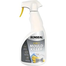Ronseal 3-in-1 Mould Killer Spray 500ml Removes Black Mildew Fungus Bathroom 30.90 per litre