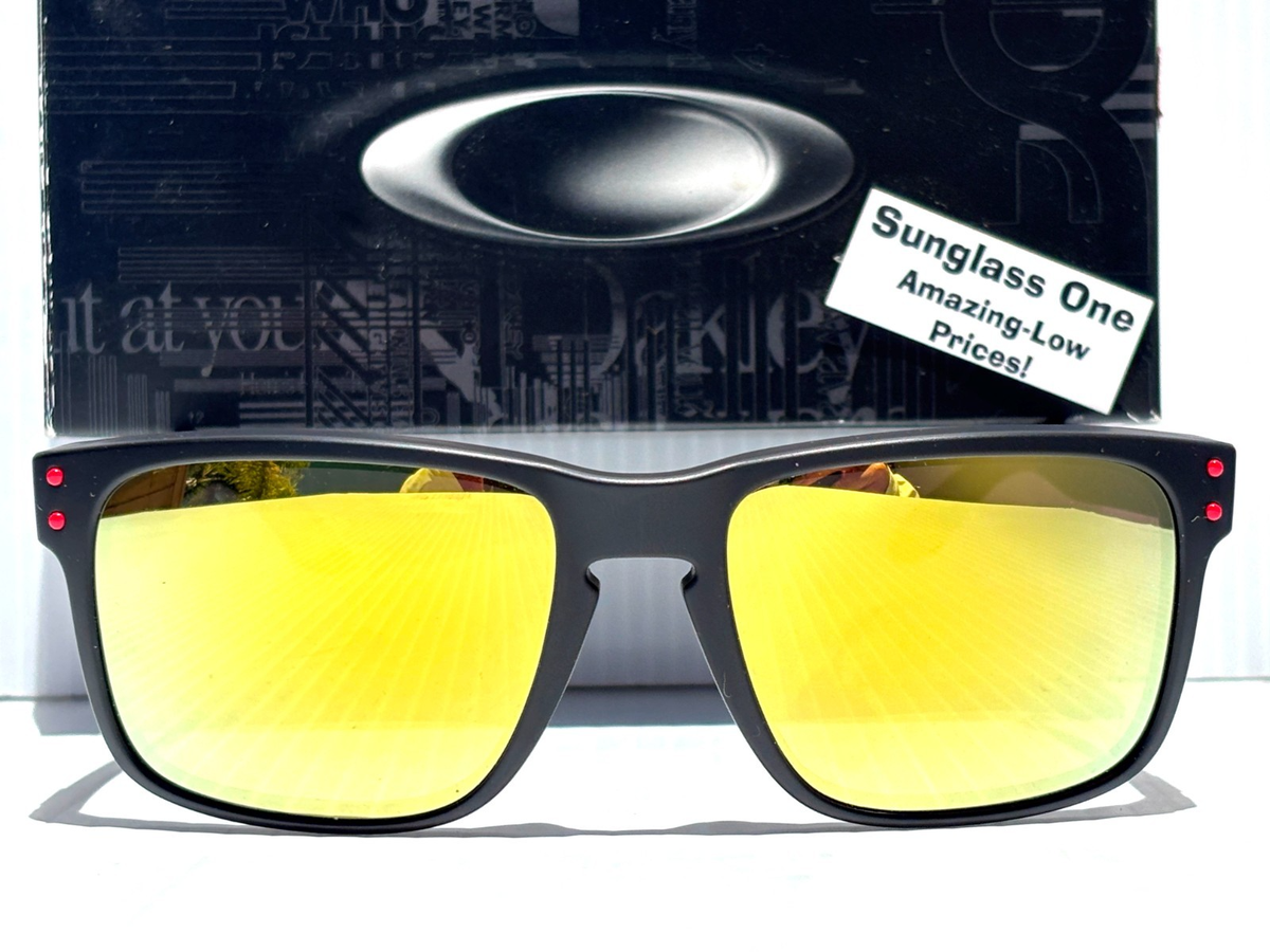 Oakley HOLBROOK Matte Black DUCATI Red POLARIZED Galaxy Gold