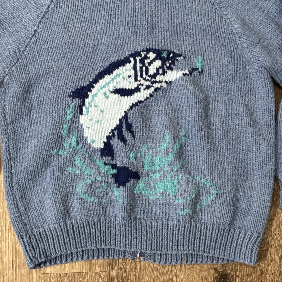 andmary Mary knit cowichan navy ANDMARY】Mary knit cowichan