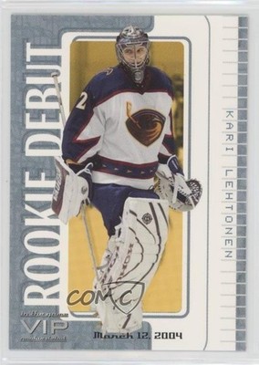 2003-04 ITG VIP Rookie Debut /526 Kari Lehtonen #140 RC 2vh