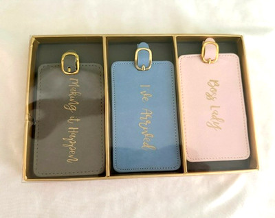 Eccolo Luggage Tag Gift Set (3) Boss Lady I've Arrived Making It Happen - New