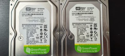 2x Western Digital (WD) GreenPower 3,5'' SATA-Festplatten   Modell WD1600AVVS (AV