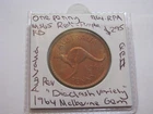 1964 Penny GEM Uncirculated Coin scarce PURPLE / RED  Die Clash Australia #64.RP
