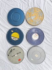 6 - 16mm Film Reel Cans 800 ft 10.5" inch diameter