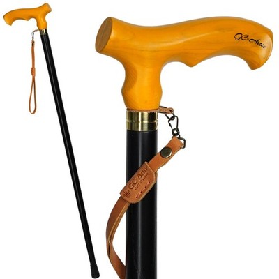 Anatomical Elegant Cane, Elegant Fashion Art, Unique Wooden Walking Stick