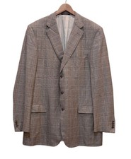 Baumans Ermenegildo Zegna Su Misura Blazer Sport Coat 3-Button Linen Wool