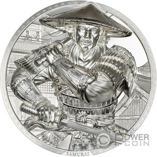 SAMURAI 5 Oz Silber Münze 25$ Cook Islands 2025