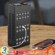 Multi 60 Port USB Charging Station Hub Desktop Cell Phone Charger Organizer 400W