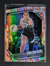 A'Ja Wilson 2025 WNBA Panini Prizm WNBA Logo Dick's Exclusive #76 Las Vegas Aces